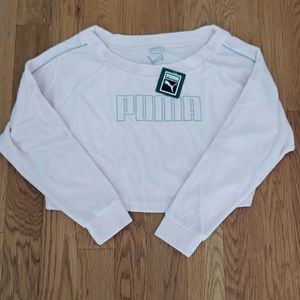 Puma pink velour top